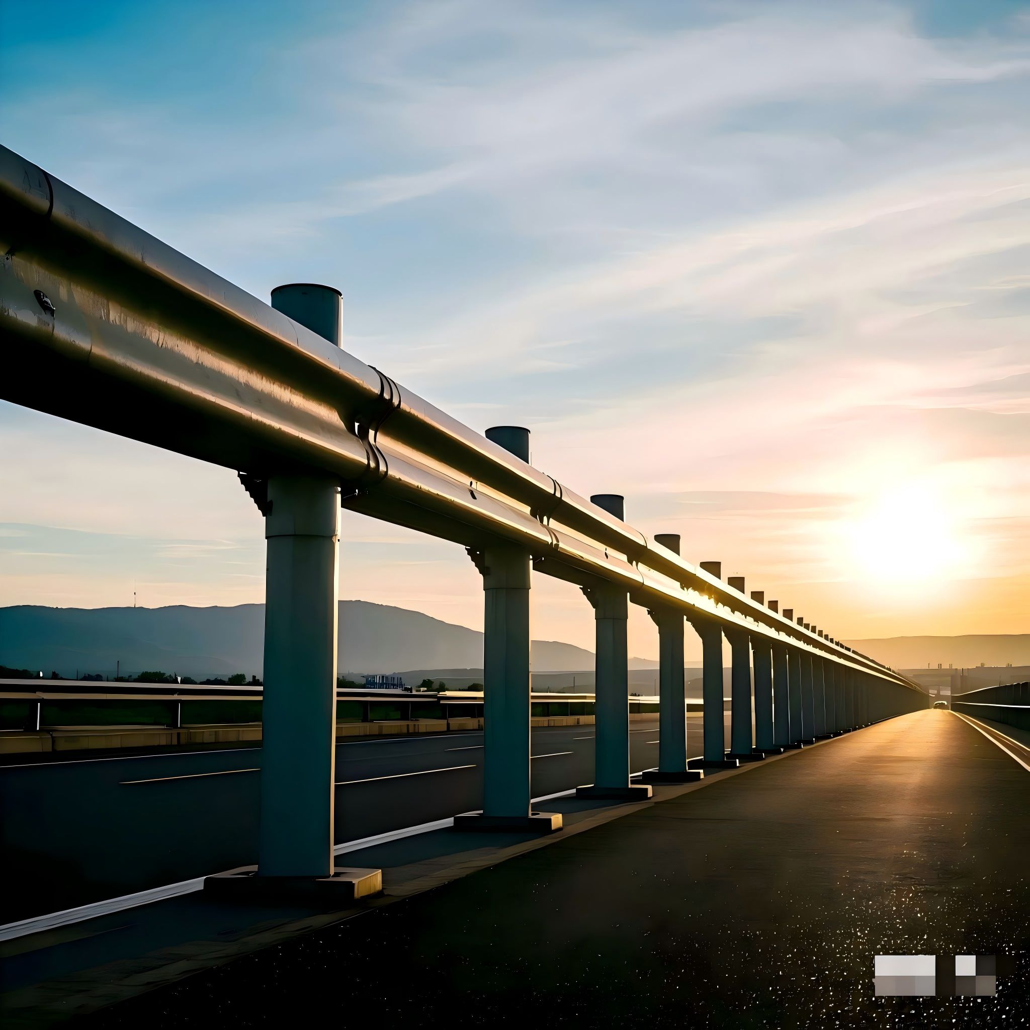 Galvanized Guardrail