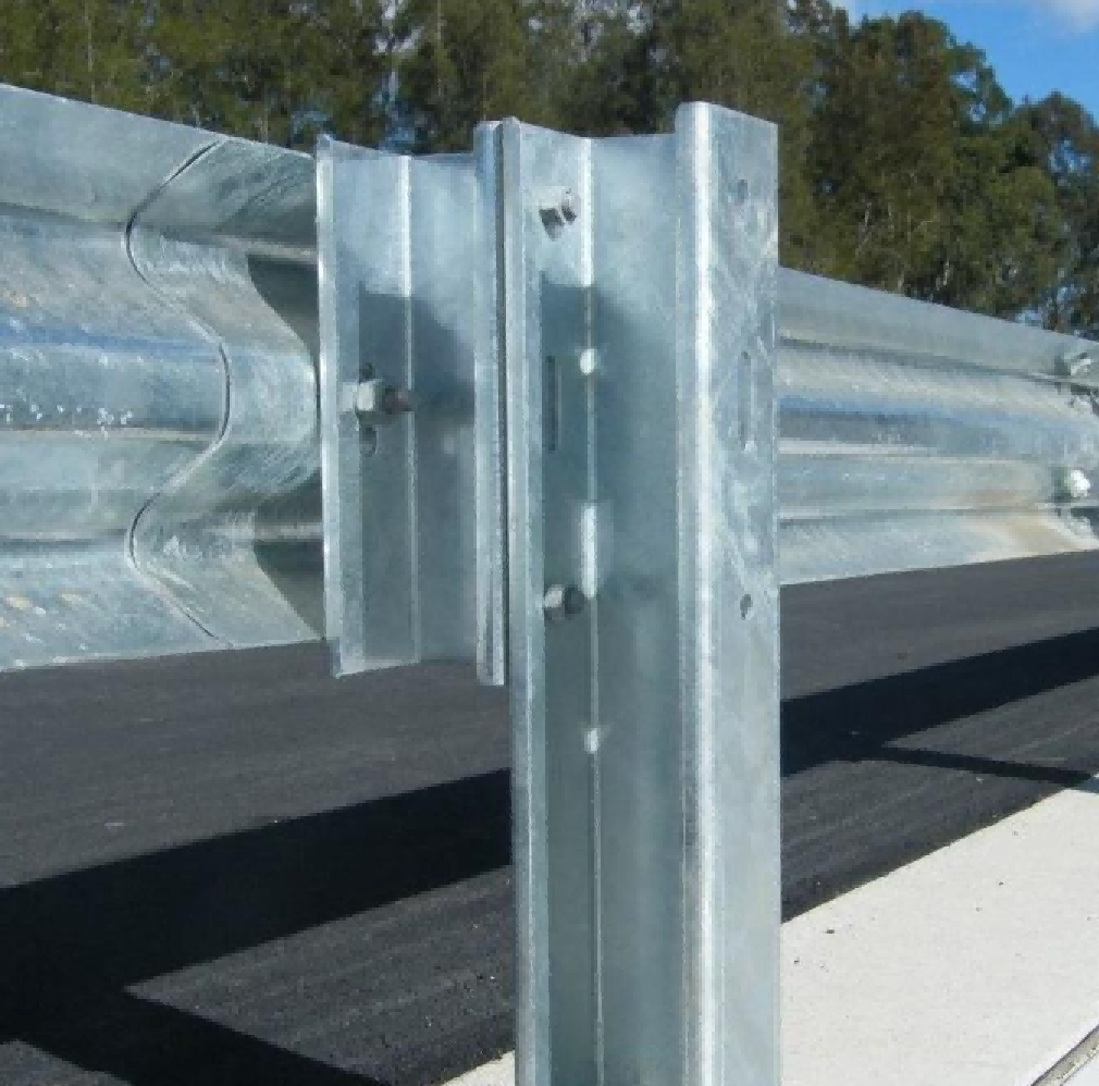 Spray Plastic Guardrail Post