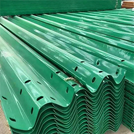 Plastic spray guardrail